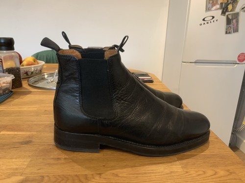 Belstaff black leather chelsea - belstaff,