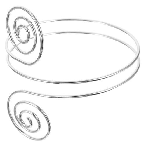 Spiral wide open bangle punk - spiral,