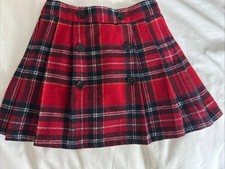Girls Red Tartan Kilt