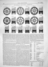 Old Engineering 1862 Mansell Wheels Railway Improvements Ashford Kent Victorian