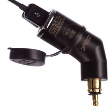 Ultimateaddons Motorcycle 3.3 Amp DIN Hella Socket Dual USB Charger for Phones