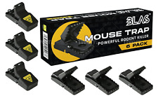 Reusable Mouse Traps, Pack of 6 - Efficient Mouse Trap for Indoors and Outdoors.