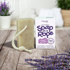 FRIENDLY SOAP - NATURAL SOAP ON A ROPE - CHOOSE FROM FULL RANGE - 125G