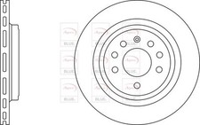 Rear axle brake discs set - rear,