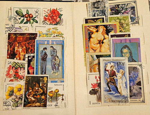 Stamp stockbook containing - containing, a