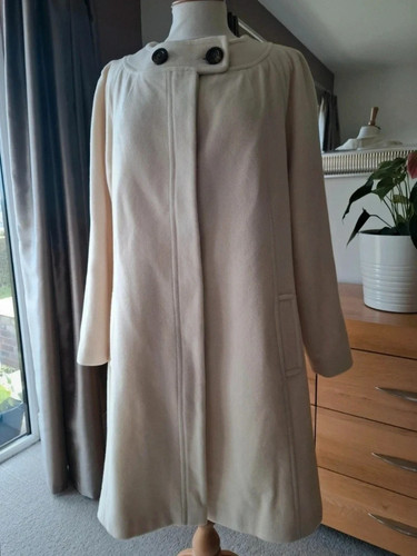 Kaleidoscope cream wool blend - cream,