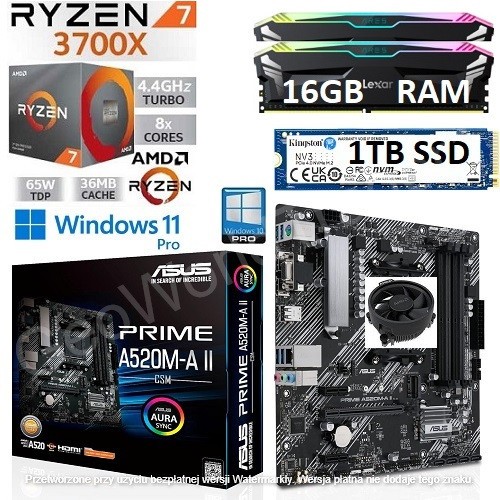Amd ryzen 3700x 16gb rgb - 16gb,