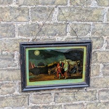 Antique c1810 Reverse Glass