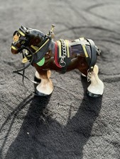 Melba Ware England Shire Porcelain Clydesdale Horse BUDWEISER Figurine