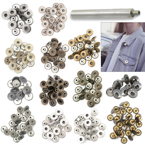 Brass jeans tack buttons - tack,