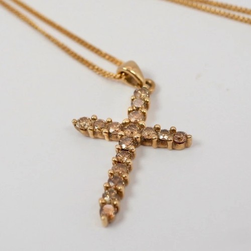 9ct gold champagne - 9ct, diamond