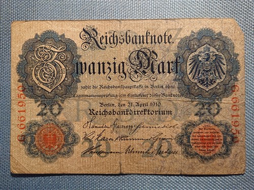 Old reichsbanknote banknote - reichsbanknote,