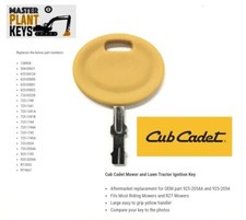 Cub Cadet Mower and Lawn Tractor Ignition Key 925-2054A Master Plant Keys