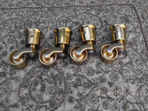 Unused solid brass - unused, castor