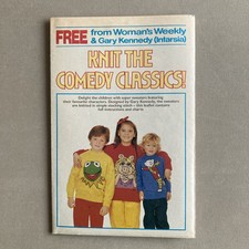 Vintage 1988 Rupert The Bear, Miss Piggy & Kermit. 4ply Jumper Knitting Pattern.