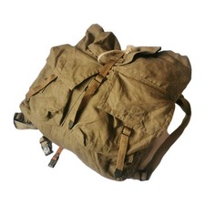 Vintage Czechoslvakian Army Mountain Rucksack Retro Bushcraft Canvas Bag