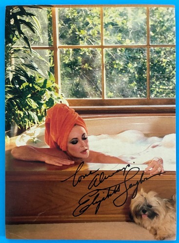 Elizabeth taylor signed 9x13 - taylor,