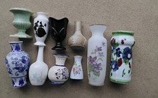 10 JOBLOT MIXED VASES incRASTELLI TORGIANO ITALY-8K-R.DOULTON-SHORTER-GOUDA+