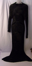 Vintage Missoni Gold label Full Length Black Dress Fishtail 42 AMAZING GOWN