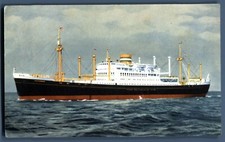 Vintage Postcard MV Westerdam
