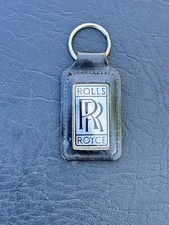 Rolls Royce Silver Wraith Dawn Cloud Corniche Leather Enamel Car Key Ring Fob