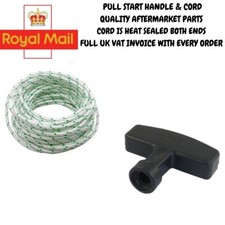 McCulloch Flymo Lawn Mower replacement handle and 3 Metres of 4 mm pull cord.