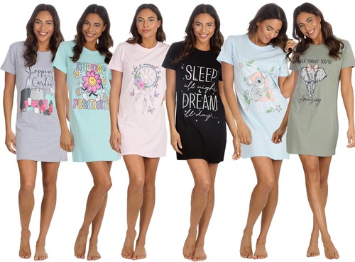 Jersey cotton nightshirt - jersey,