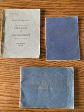 Masonic Vintage Ritual Books
