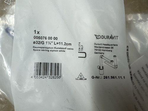 Duravit 005076 waste - 005076, 00