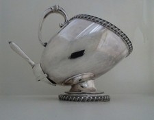 Silver plated sugar scuttle &