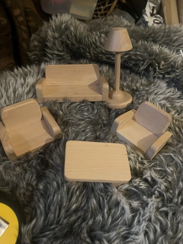Wooden dolls house - wooden,