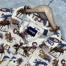 Vtg Wrangler Pearl Snap Shirt
