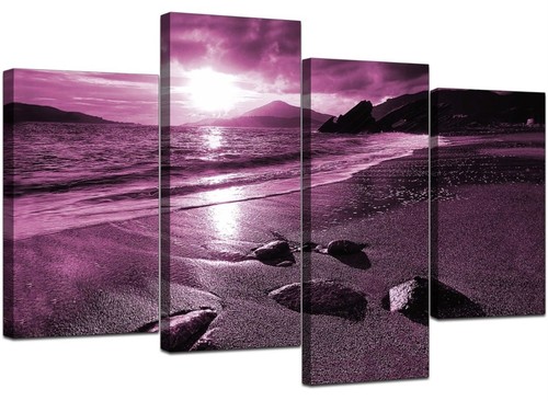 Large plum aubergine landscape - large,