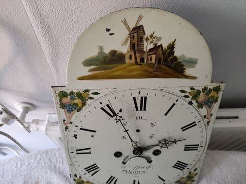 Antique day longcase clock - antique, 8-day