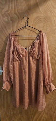 Boohoo pink dobby mesh - pink,