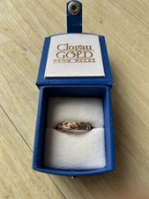 Clogau Welsh Rose & Yellow 9 CT Gold Lovers Weave Ring H/M Size 'S' Preowned