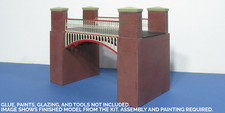 OO gauge Iron and brick bridge