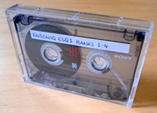 VINTAGE USED CASSETTE TAPE ENSONIQ ESQ-1 SYNTHESIZER DATA