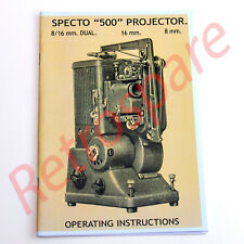 SPECTO 500 - 9.5mm Cine Film Projector INSTRUCTION MANUAL