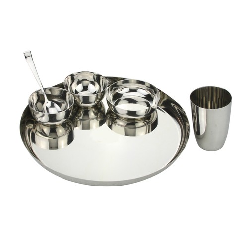 Stainless steel thali dinner - stainless,