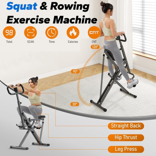 Squat rowing machine - squat,