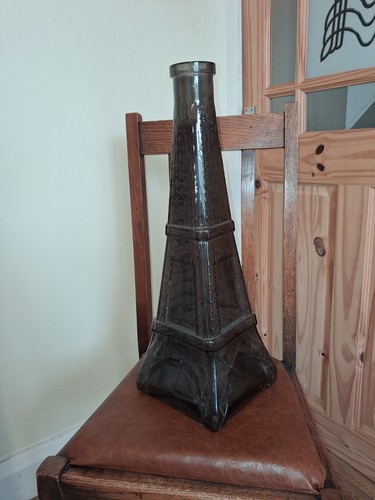 Large vintage glass eiffel - large,