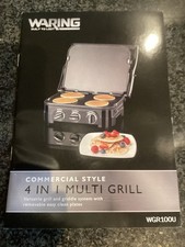 Warning WGR100U 4 In 1 Multi Grill Instruction Booklet Manual