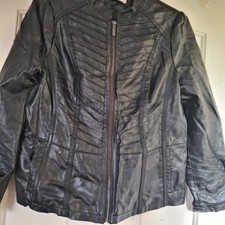 Ladies Black Faux LEATHER