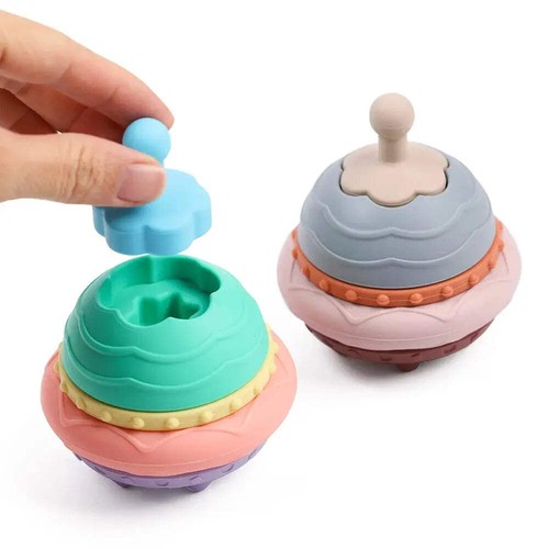 Flying saucer stacking toy - saucer,