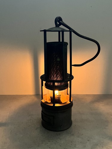 Vintage antique miners lamp - miners,