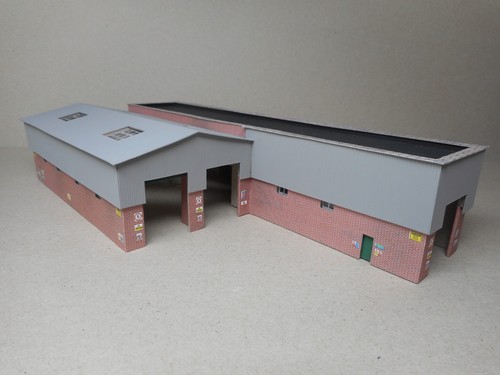 Gauge locomotive shed model - n,