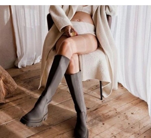 Zara rubberized platform lug - platform,