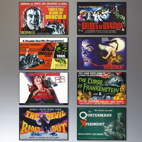 Hammer horror fridge magnets - horror,