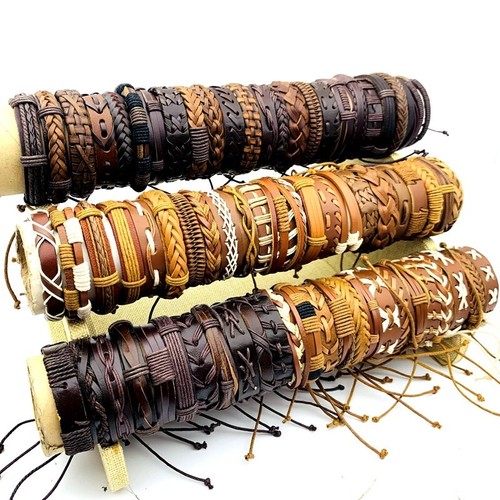 30pcs handmade leather bangle - handmade,